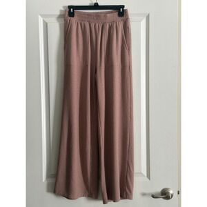 Balance Collection Women's Medium Café Mauve Wide Leg Lounge Pants